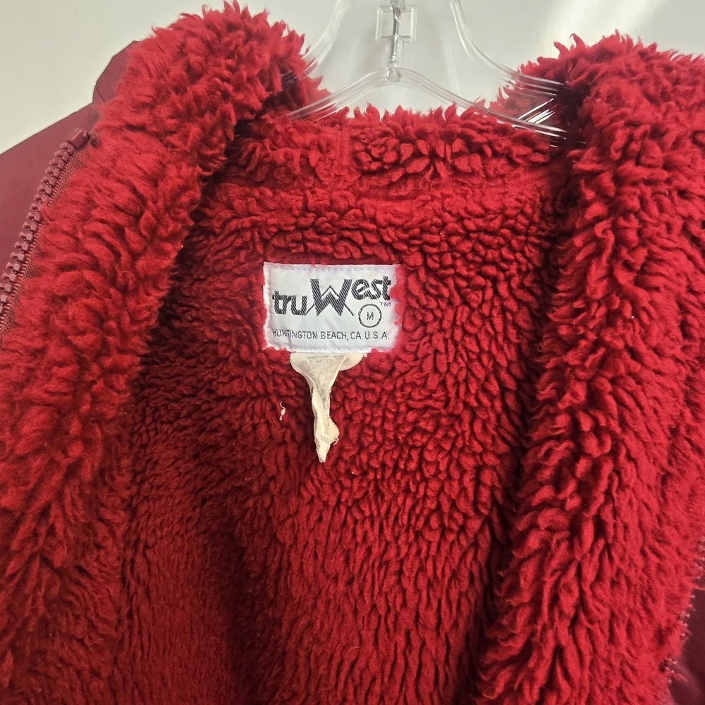 VTG TEXAS A&M Tru West Unisex Medium Fleece Lined‎ Trench Coat Outdoors College - Picture 8 of 15